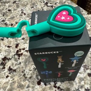 Starbucks Surprise Silicone Straw Topper Set - Multicolor